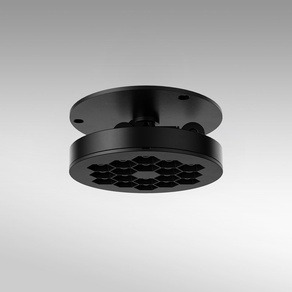 Helgoland 90 - Light Engine - 2700K - 28° - Nero/Nero