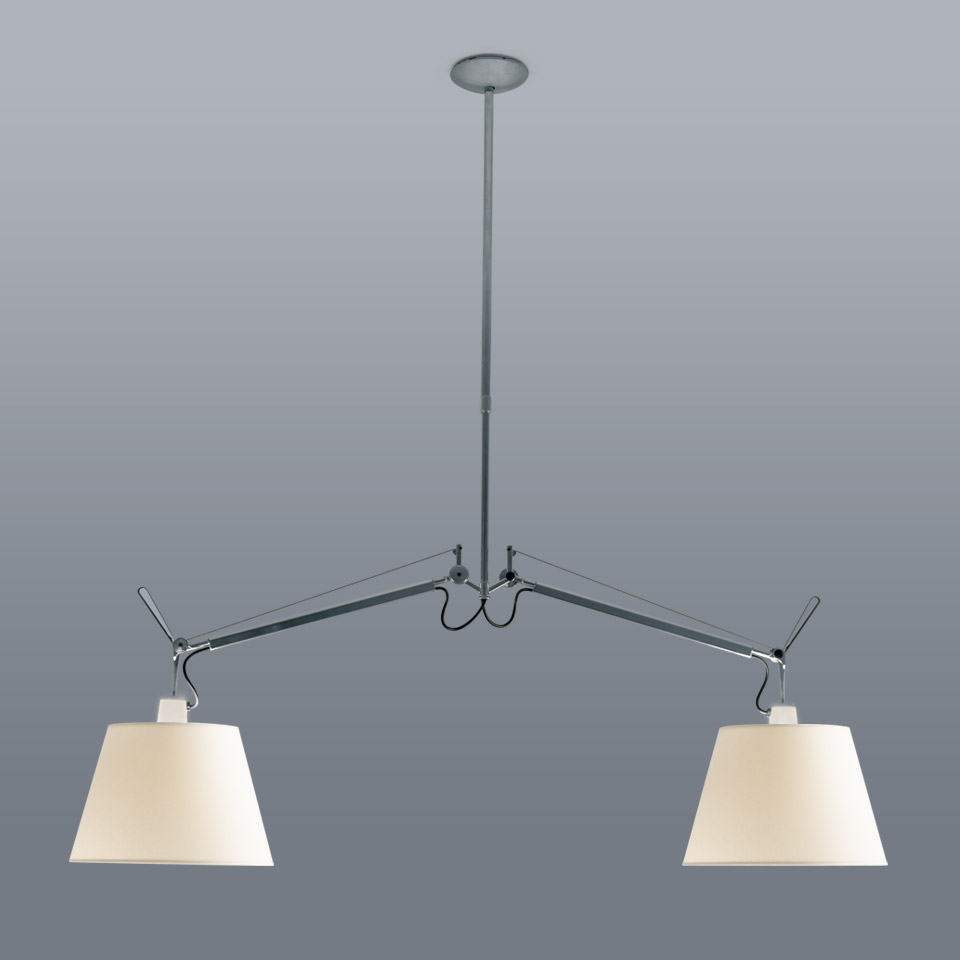 Tolomeo Sospensione Basculante Due Bracci - Corpo Lampada