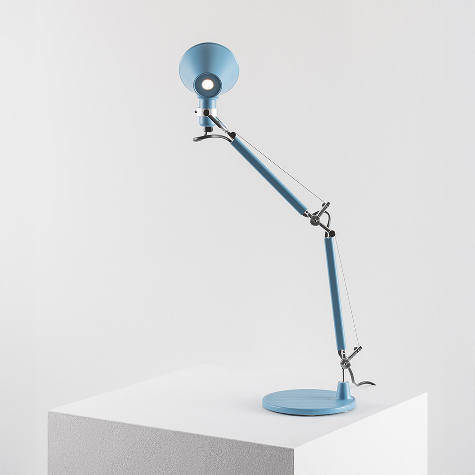 Tolomeo Micro Tavolo - Azzurro - Corpo Lampada + Base