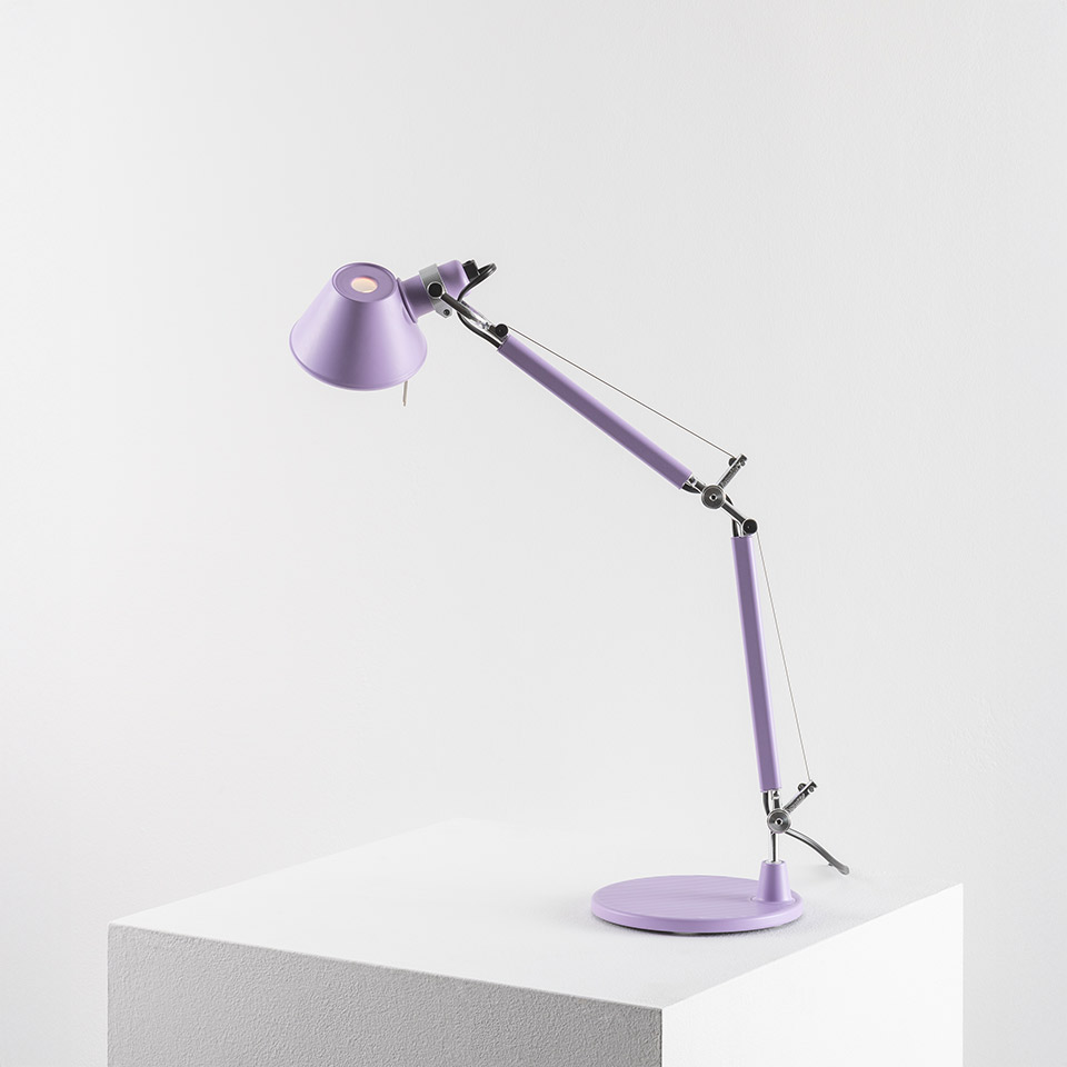 Tolomeo Micro Tavolo - Lilla- Corpo Lampada + Base