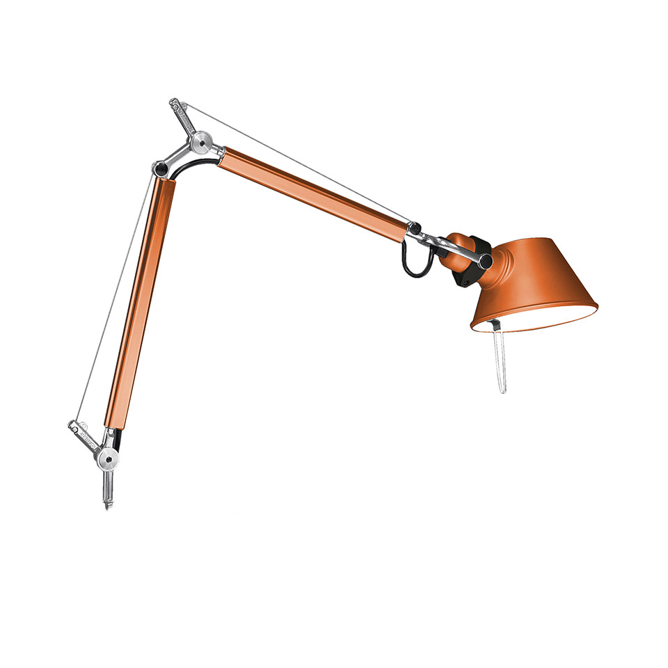 Tolomeo Micro Tavolo - Arancione anodizzato - Corpo Lampada