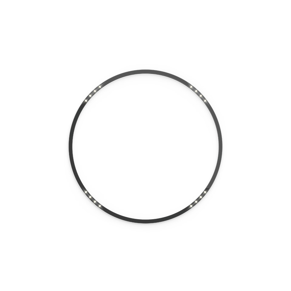 A.24 Stand-alone - Ceiling Circular - Sharping Emission - Ø 1122mm - 2700K - App Compatible - Black