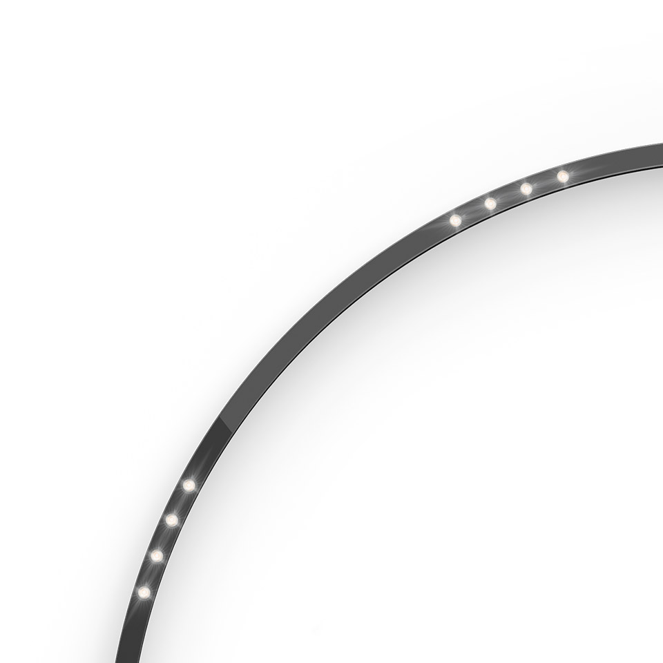 A.24 - Ceiling Sharping Emission - Curved Module - 24° - R=561mm - α=60° - 2700K - Black