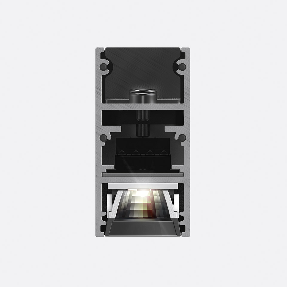 A.24 - Recessed Sharping Emission - Linear Module - Direct Emission - 1176mm - 24° - 2700K - Black