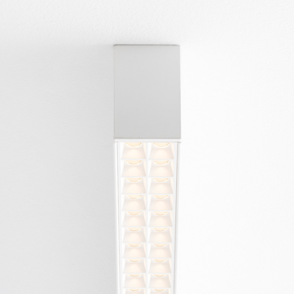 A.39 Microrefractive - Sospensione - Emissione Diretta + Indiretta - 1184mm - 3000K - Bianco/Bianco