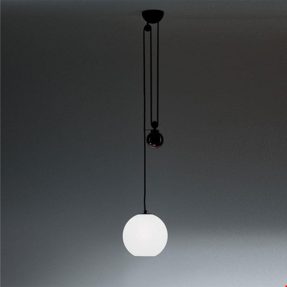 Aggregato - Saliscendi - Sfera in metacrilato - Opalino bianco - Ø400