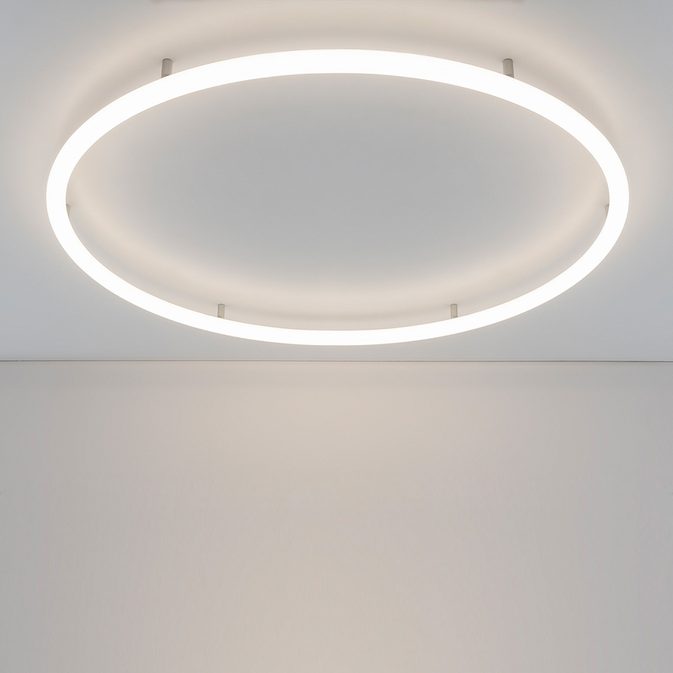 Alphabet of light circular 90 parete/soffitto semi-recessed
