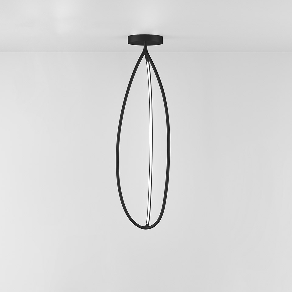 Arrival - Soffitto - 130 - 2700K - Nero Opaco - APP Compatible