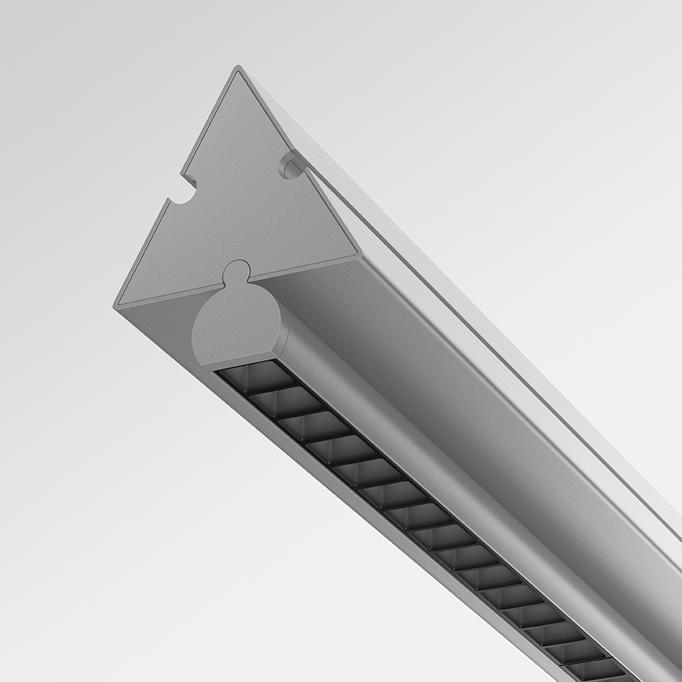 Dreispitz - Sospensione Orizzontale - 1 Controlled Emission - 120 - Argento