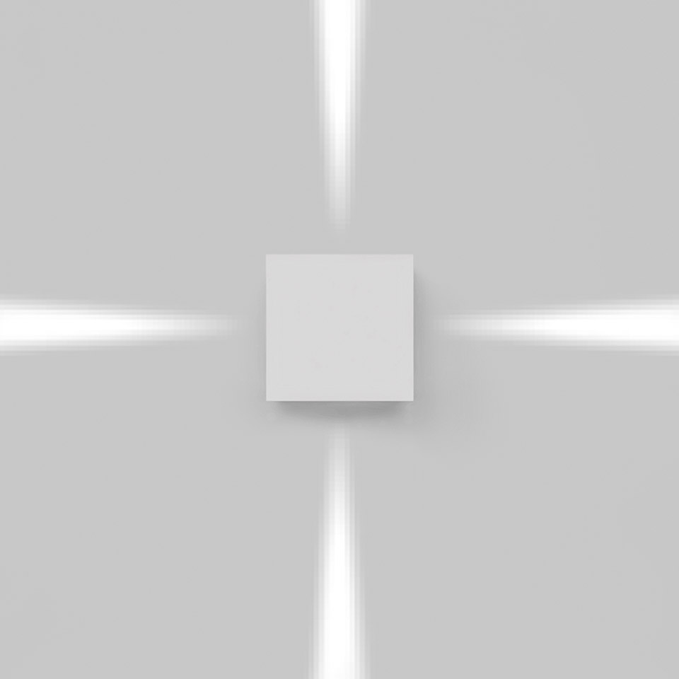 Effetto 14 Quadro 4 fasci stretti Grigio antracite