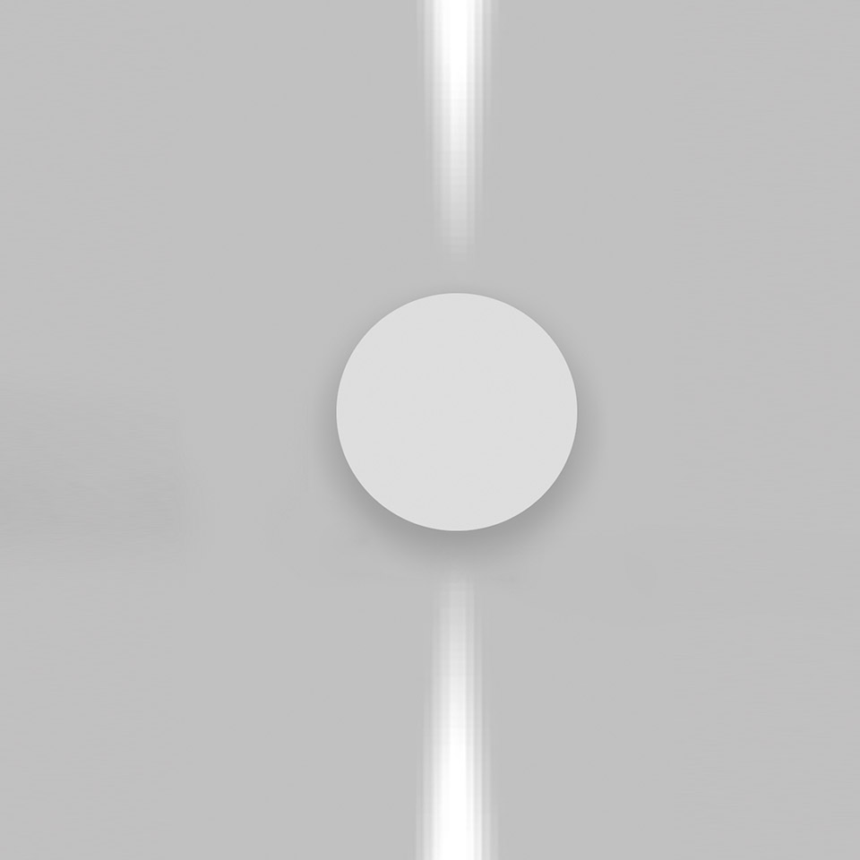 Effetto Tondo 2 fasci stretti Grigio antracite