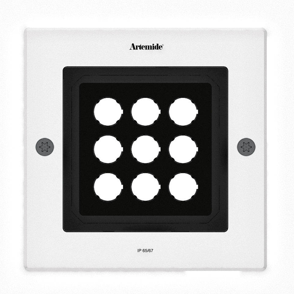 Ego 220 downlight Square 5° 3000K Aluminium IK10