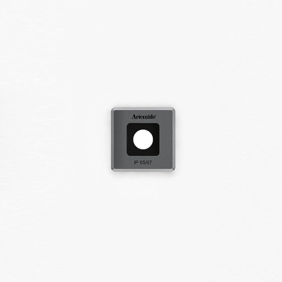 Ego 55 Flat downlight 32° 3000K Square Inox IK10