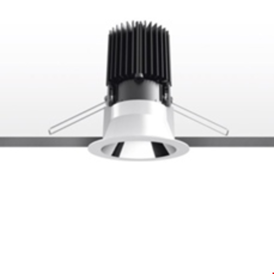Everything 105 - Tondo - Trim - 48° - 3000K - Cornice bianca / Riflettore nero