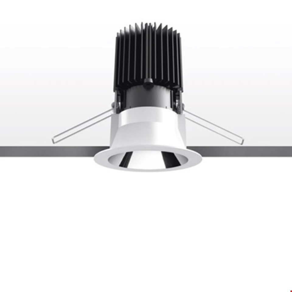 Everything 105 - Tondo - Trim - 24° - 2700K - Cornice bianca / Riflettore nero