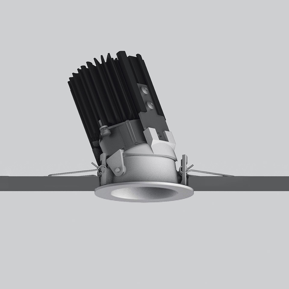 Everything 55 - Round - 5.5W - Adj - 18° 2700K - Silver