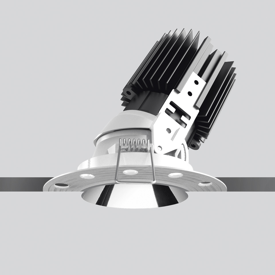 Everything 80 - Tondo - Trimless - Orientabile - 18° - 2700K - Metallizzato Lucido