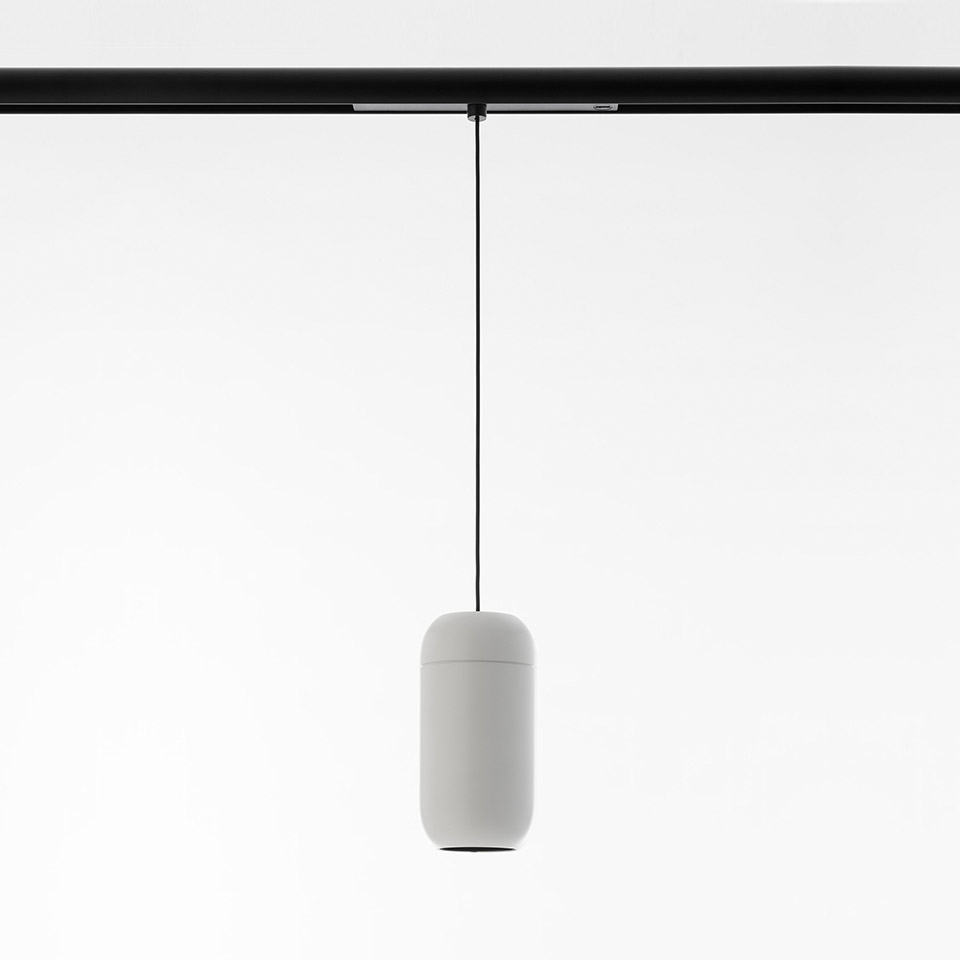 Gople System - Spot Pendant Track - 80 - 2700K - 15° - Dimmerabile DALI - Bianco