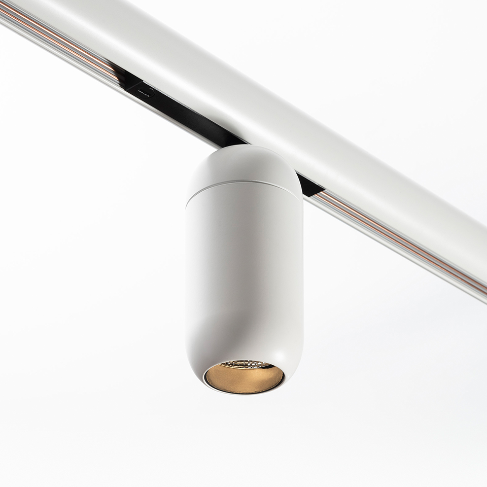 Gople System - Spot Track - 80 - 2700K - 15° - Dimmerabile DALI - Bianco