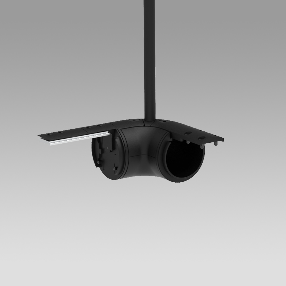 Gople System - Track - Angolo 90° Destra - Nero