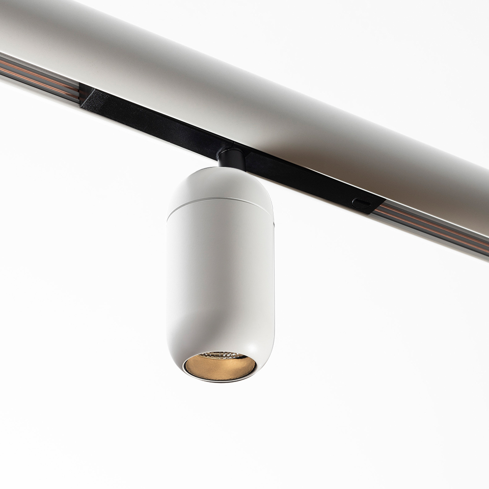 Gople System - Spot Track - 60 - 2700K - 14° - Dimmerabile DALI - Bianco