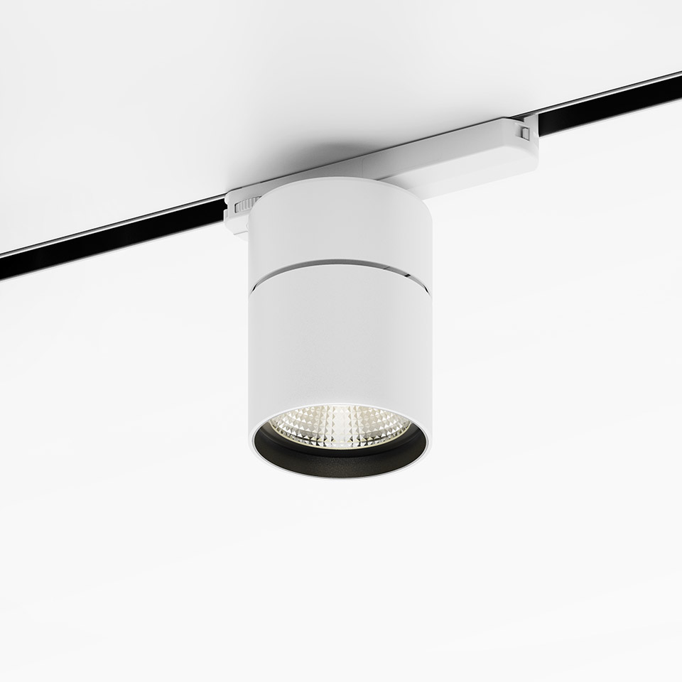 Hoy 3-Phase Track - 90 - 67° - 2700K - Dimmable DALI - White - 2
