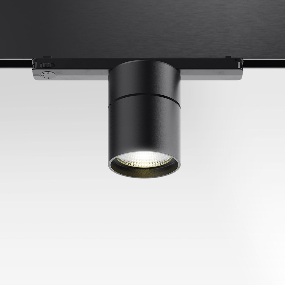 Hoy 3-Phase Track - 90 - 50° - 4000K - Dimmable DALI - Black - 2