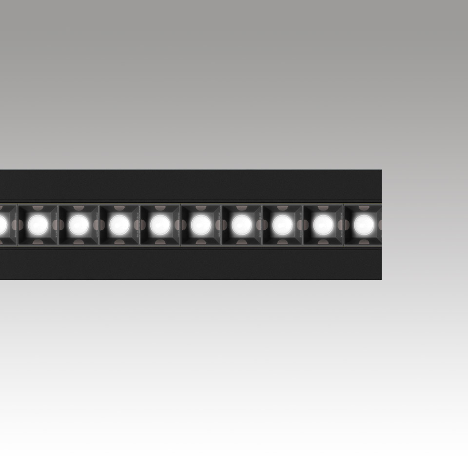 Katà Métron - Refractive - Direct + Indirect Emission - 3000K - 592 - Black