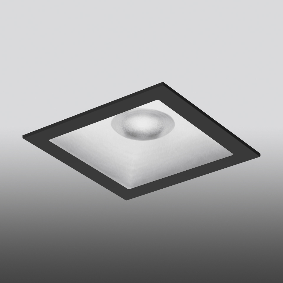 Parabola 100 - Quadrato - 50° - 2700K - Nero