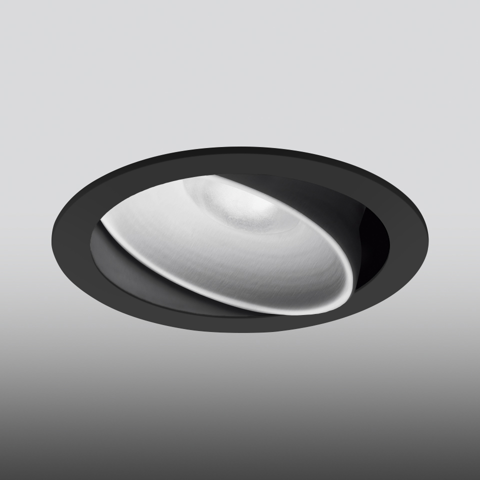 Parabola 100 - Tondo - Orientabile - 50° - 2700K - Nero