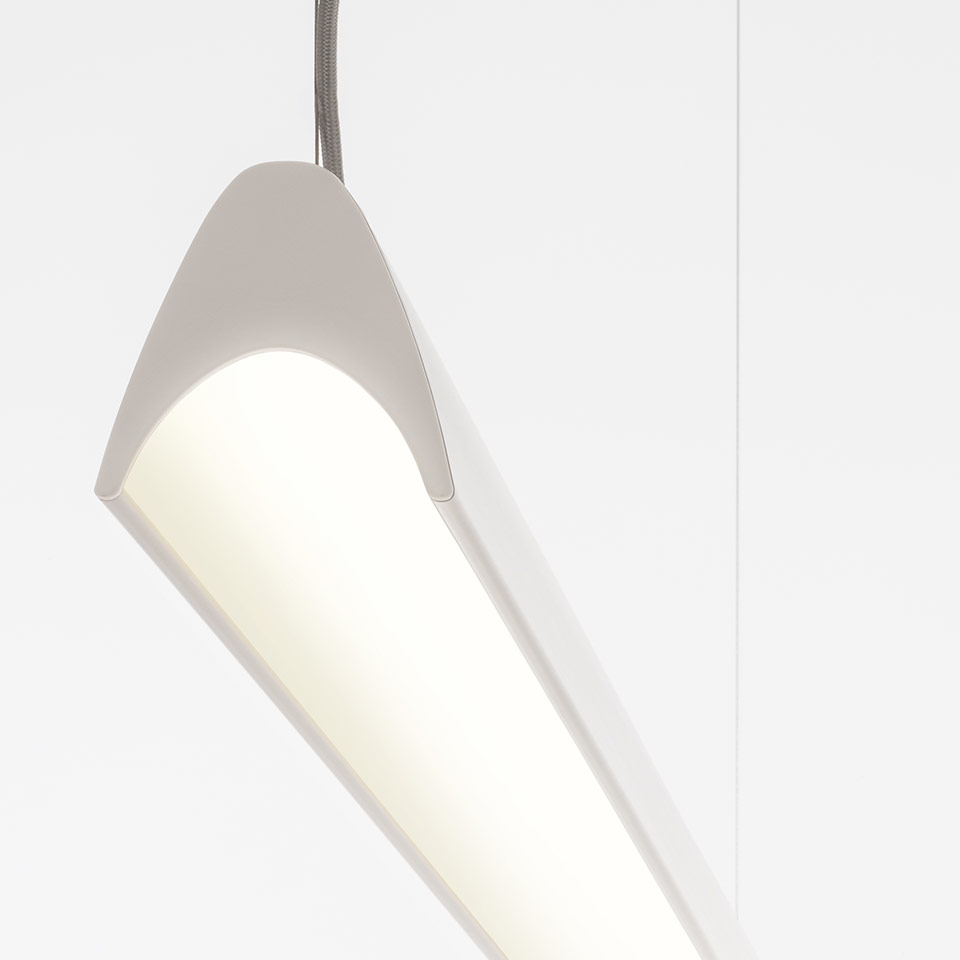 Series Y - Diffuse Direct Emission + Batwing Indirect Emission - 3000K - DALI - Bianco