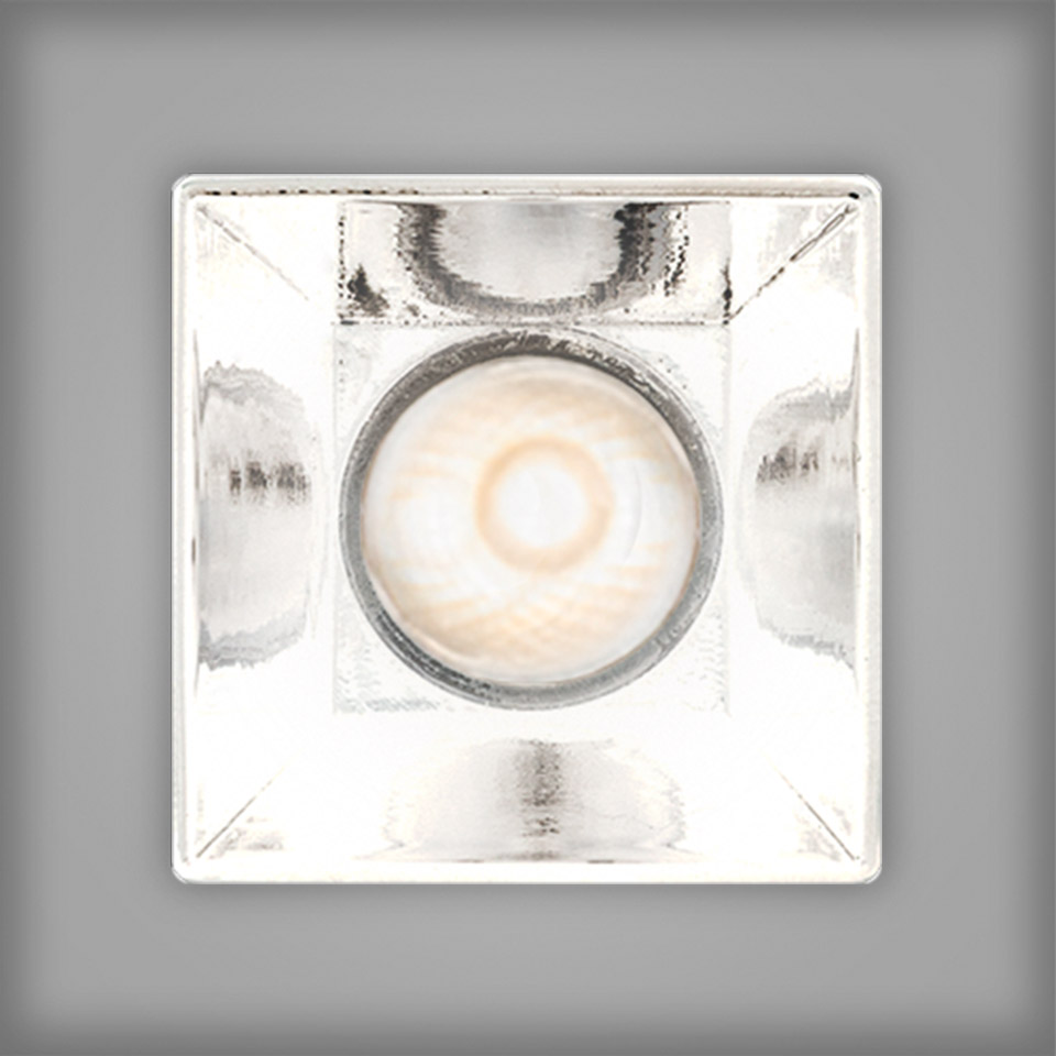 Sharp - 1 optic unit - 3W - 20° 2700K Trim Argento - 2
