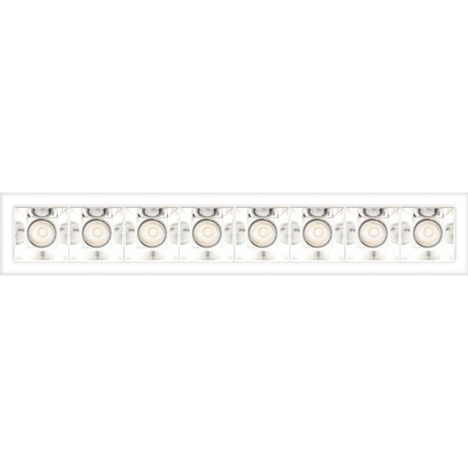 Sharp Refractive Emission - 8 optic unit - 3000K Trim Bianco - 2