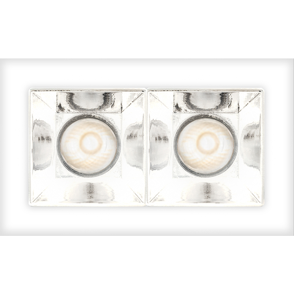Sharp - 2 optic unit - 5,5W - 20° 2700K Trim Bianco - 2