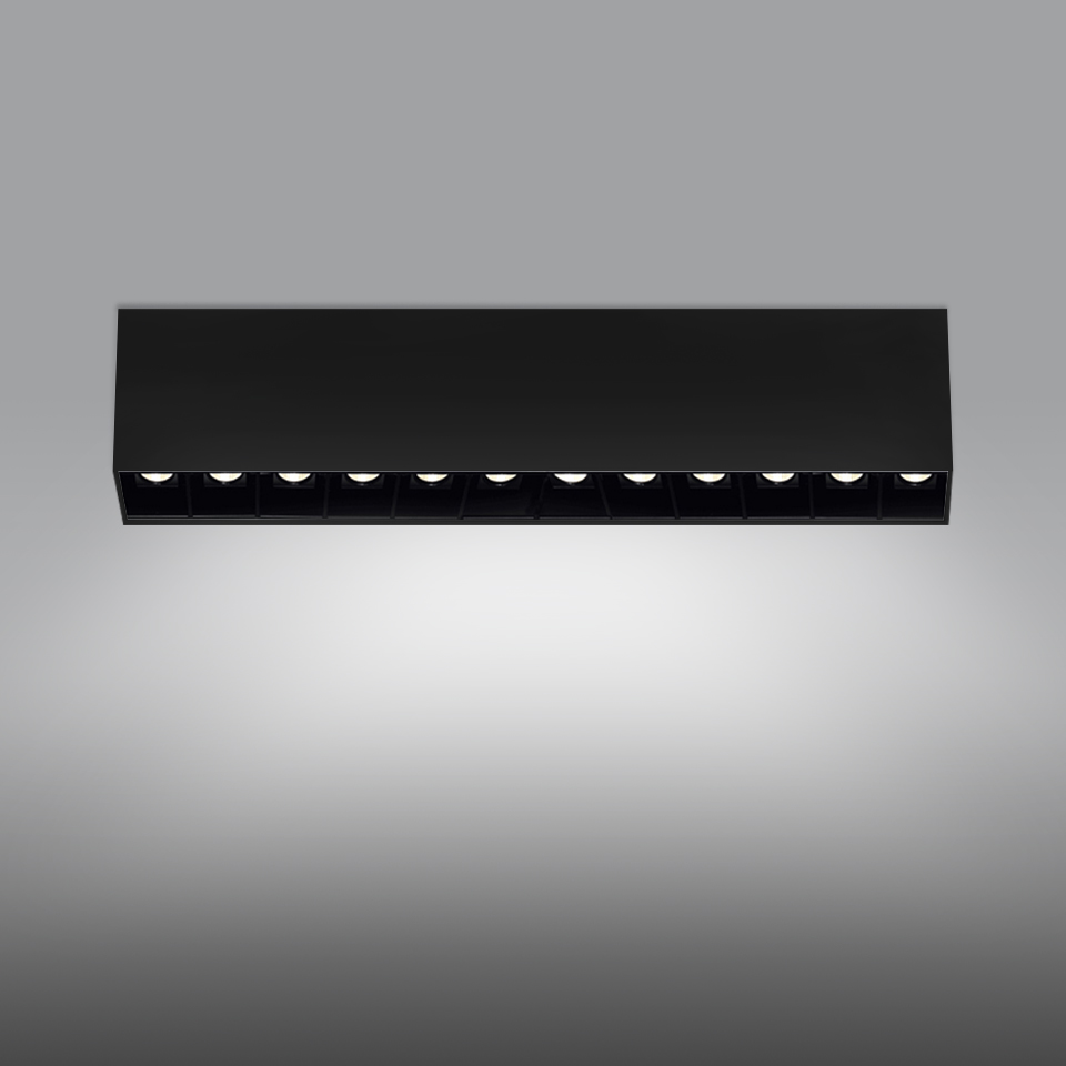 Sharp SMD - 12 optic unit - 37W - 20° 2700K Dimmable DALI Nero