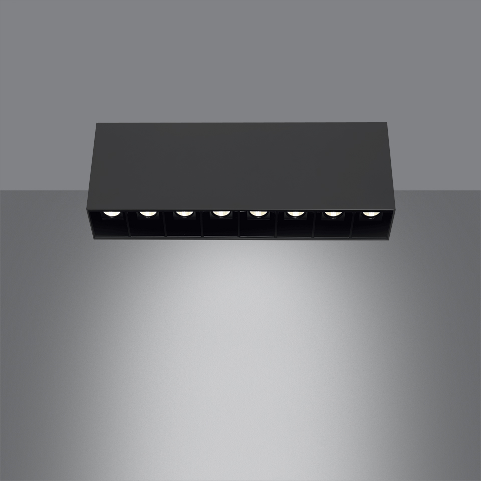 Sharp SMD - 8 optic unit - 24W - 20° 2700K Dimmable DALI Nero