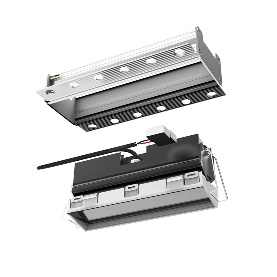 Sharp Wall Washer - Trimless - 1 optic unit - 11W - 2700K - White/White