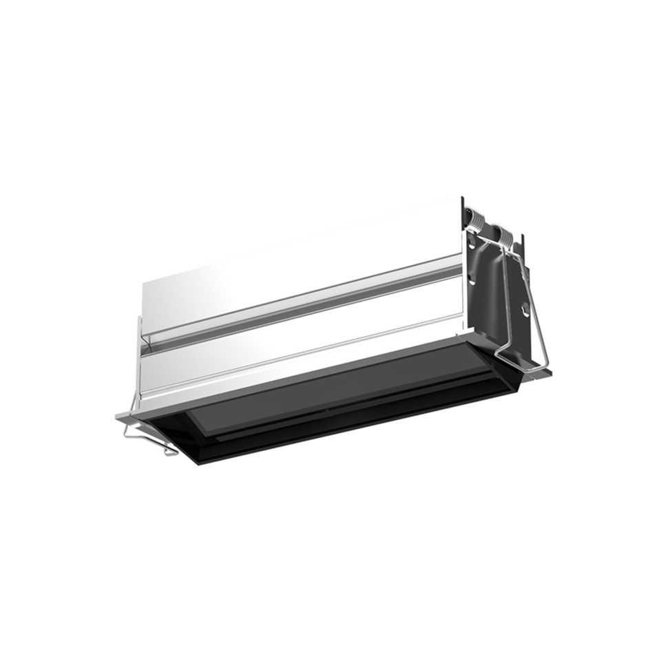 Sharp Wall Washer - Trim - 1 optic unit - 11W - 2700K - Silver/Black