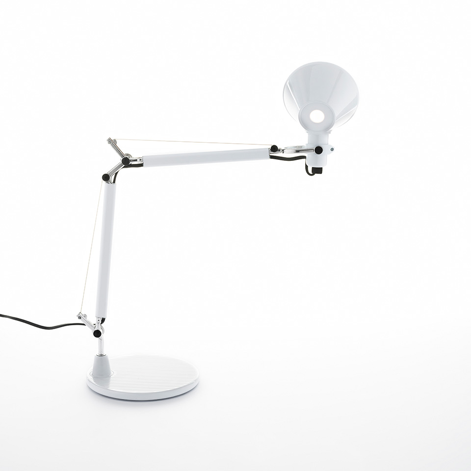 Tolomeo Micro Tavolo - Bianco lucido - Corpo Lampada + Base - 2