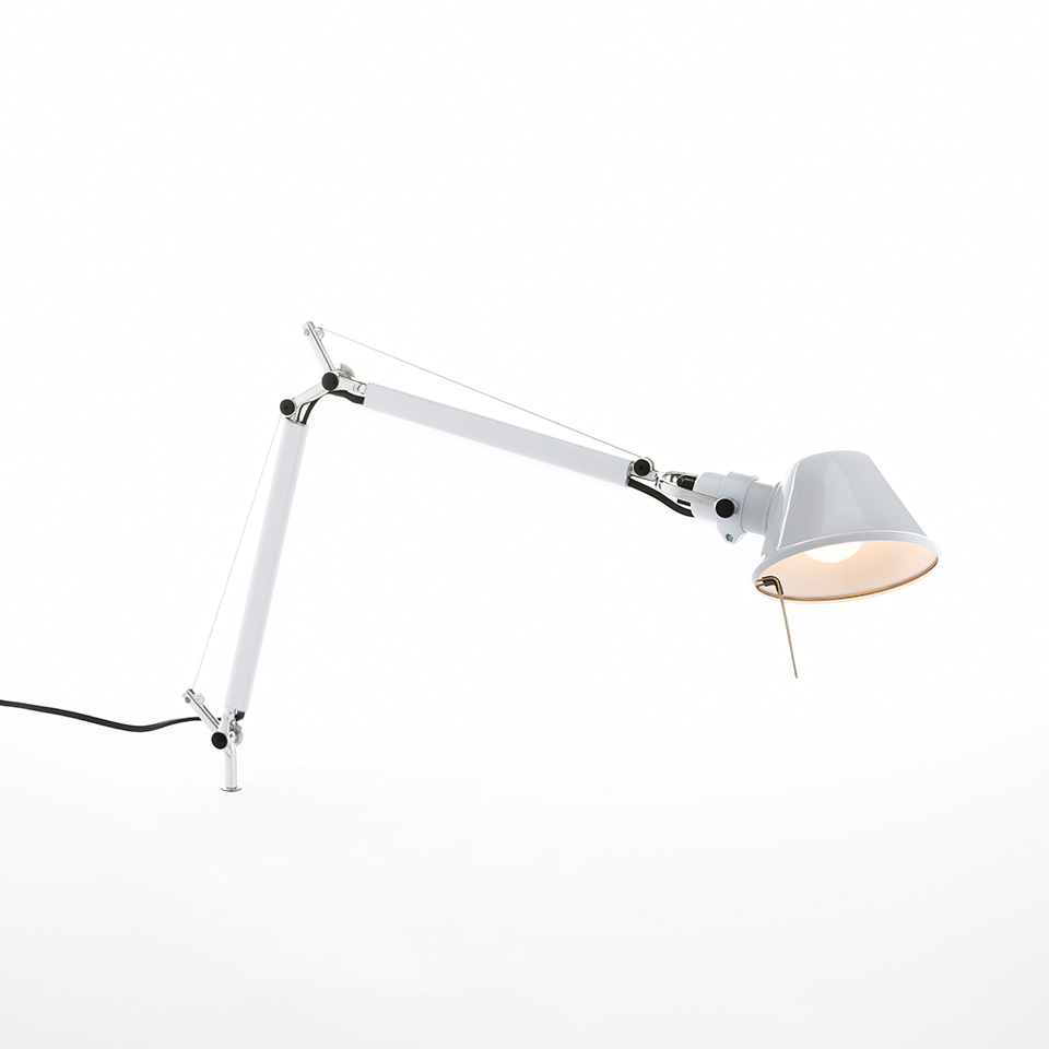 Tolomeo Micro Tavolo - Bianco lucido - Corpo Lampada