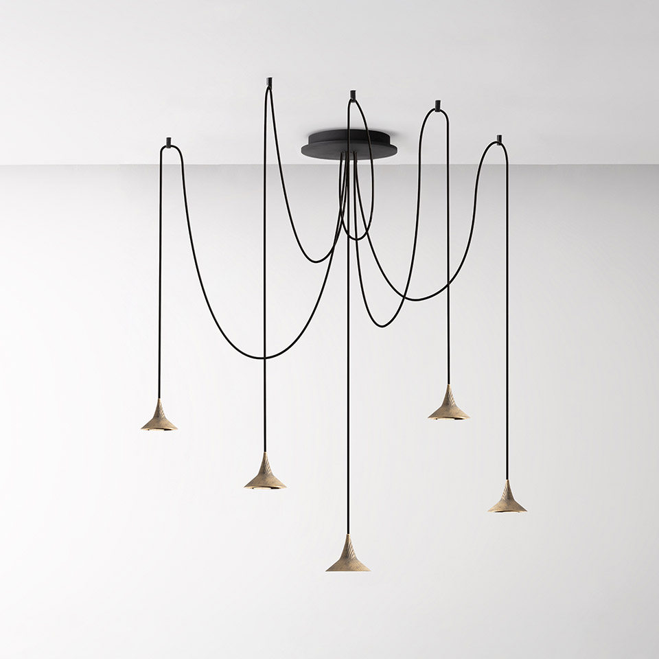 Unterlinden - Chandelier Free - 2700K - Ottone