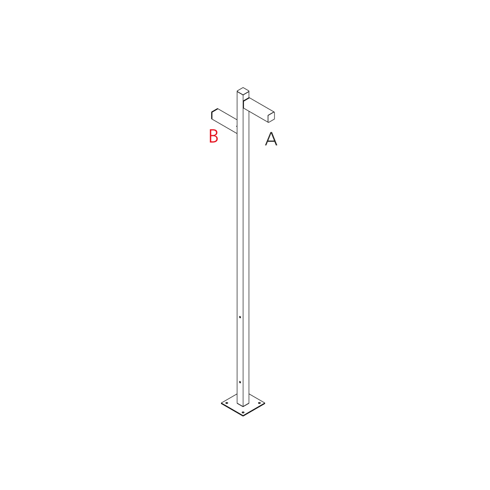 Walking - Pole 2500 - 2x180° Heads - A 250h + B 210h