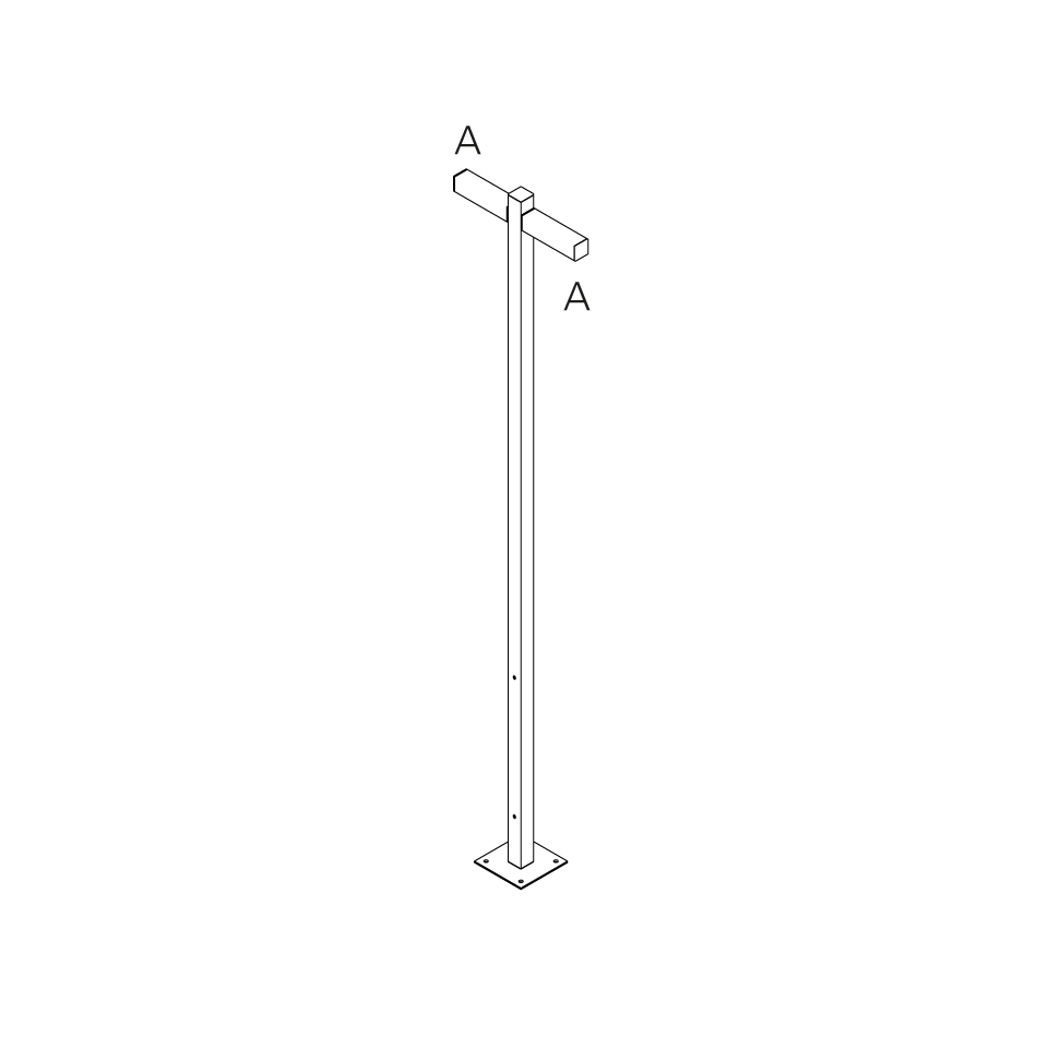 Walking - Pole 2500 - 2x180° Heads - A 250h