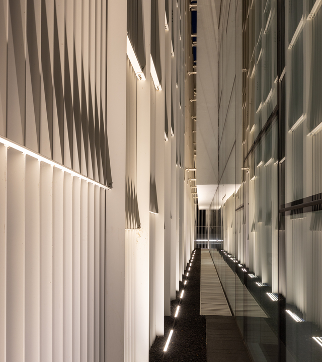Image of the company's exterior lit by Spike.